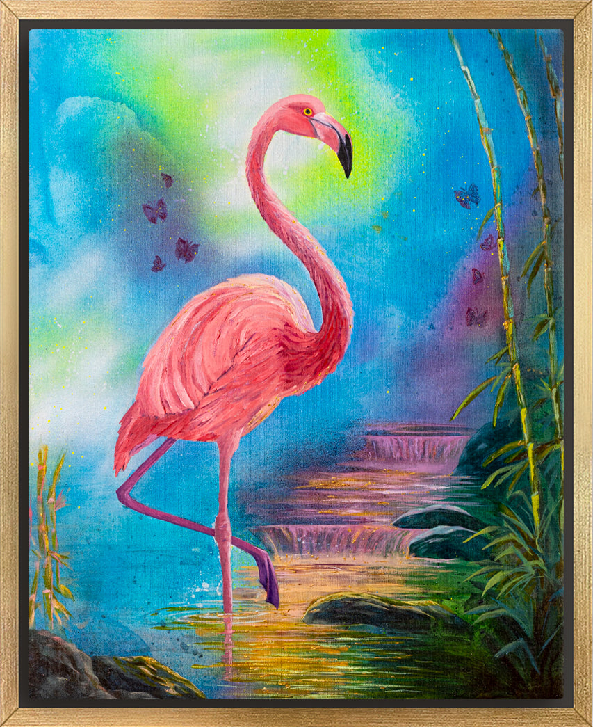 "Balance and Flow" Framed Canvas Print