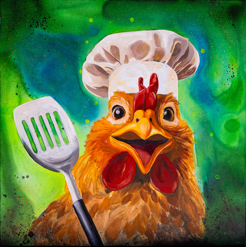 "Chicken Chef" Original Painting