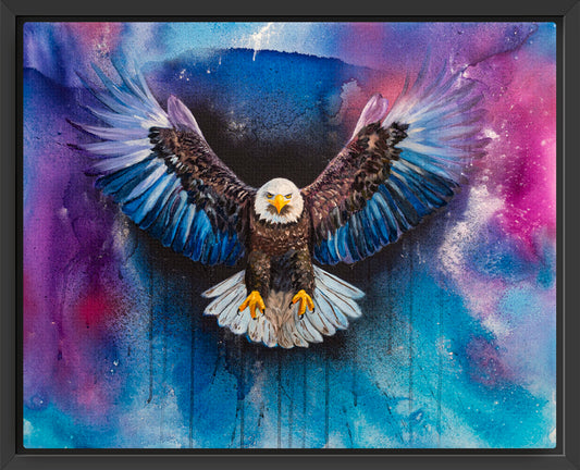 "Free At Last" Framed Canvas Print