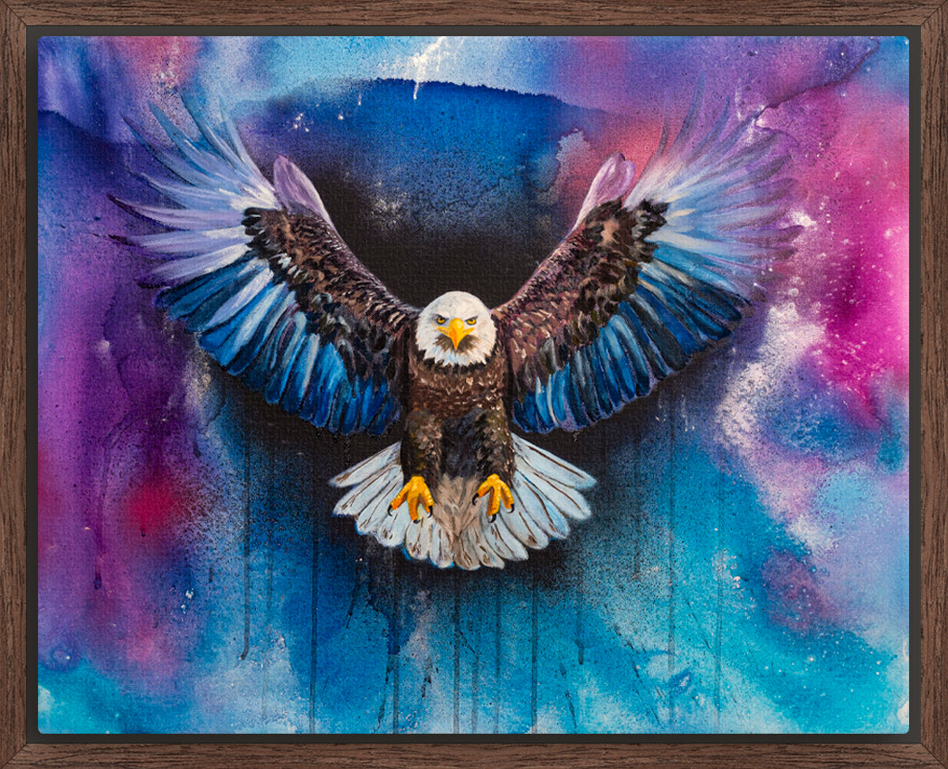 "Free At Last" Framed Canvas Print