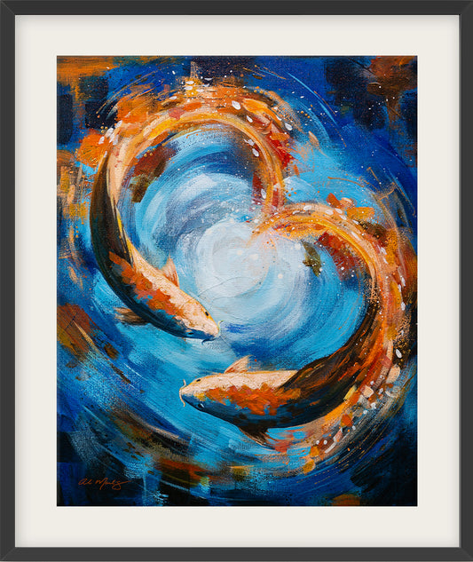 "Koi Kinship" Framed Fine Art Print