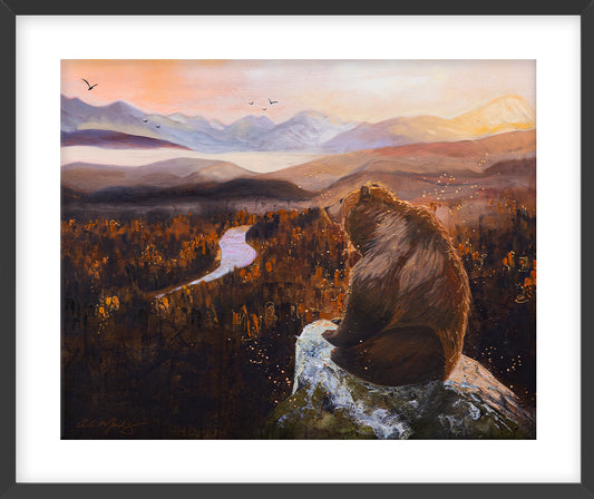 "Bear | The Grounder I" Framed Fine Art Print