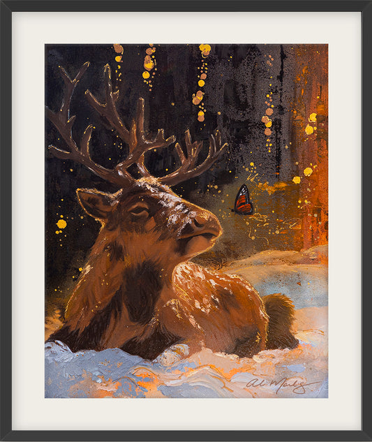 "Deer | The Nurturer I" Framed Fine Art Print