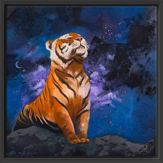 "Tiger | The Rebuilder I" Framed Canvas Print