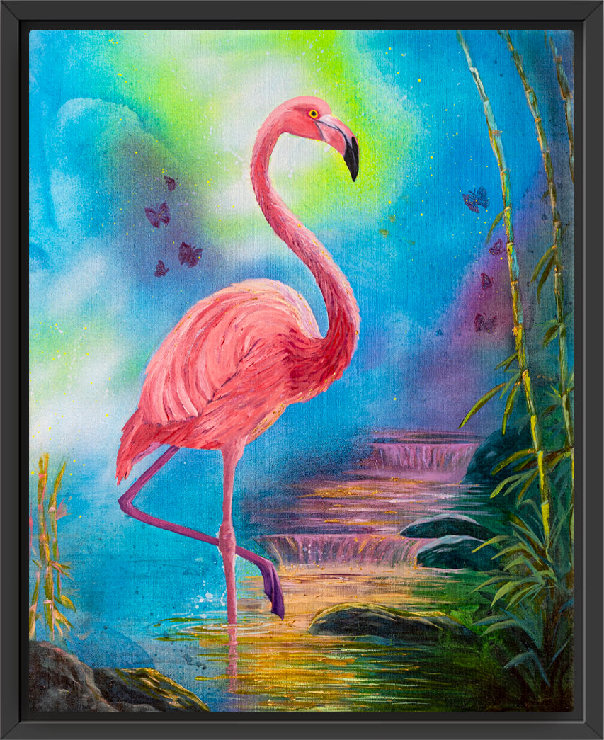 "Balance and Flow" Framed Canvas Print