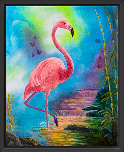 "Balance and Flow" Framed Canvas Print