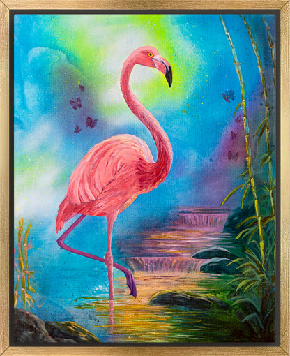 "Balance and Flow" Framed Canvas Print