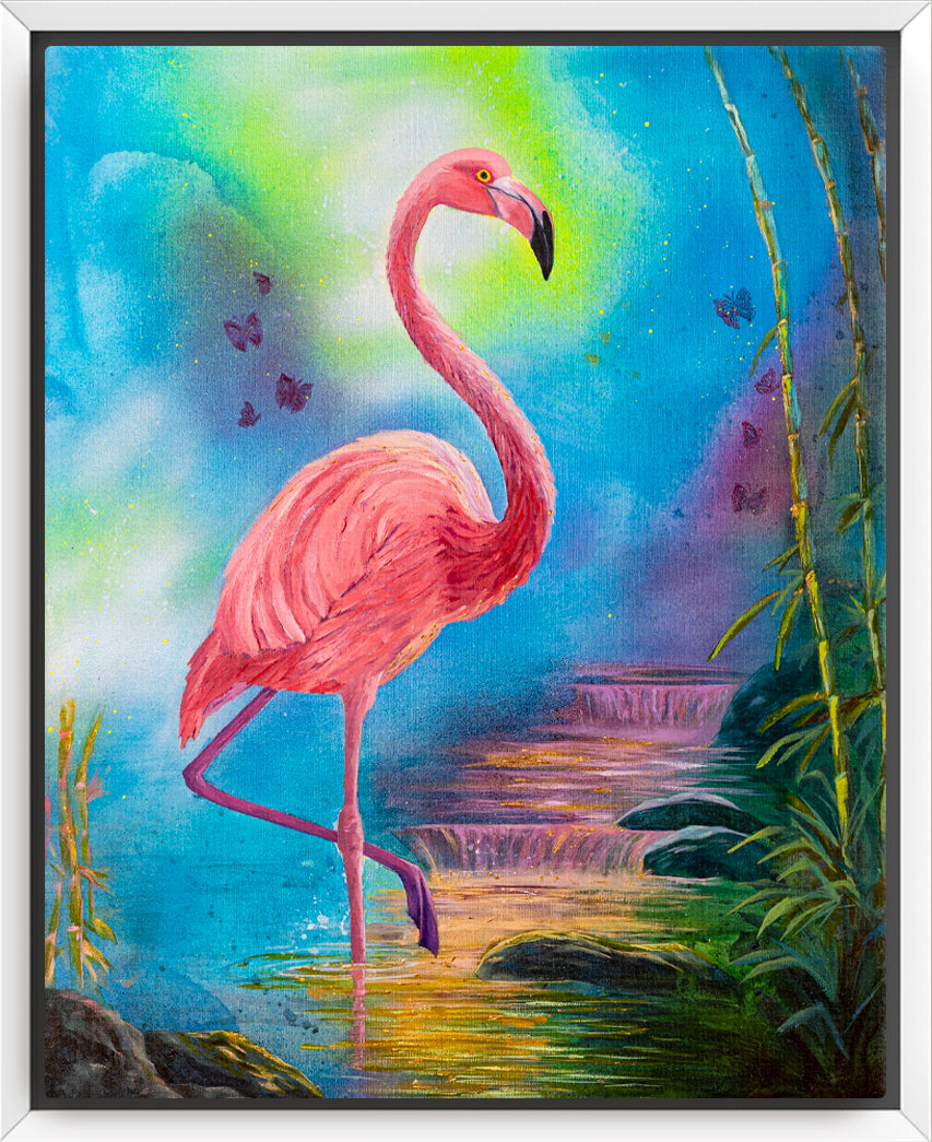 "Balance and Flow" Framed Canvas Print