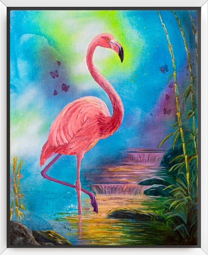 "Balance and Flow" Framed Canvas Print