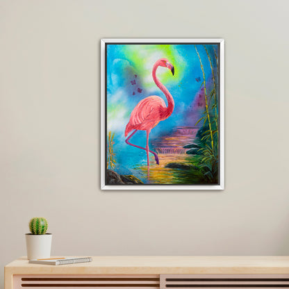 "Balance and Flow" Framed Canvas Print