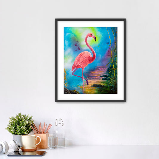 "Balanced Flamingo" Fine Art Print