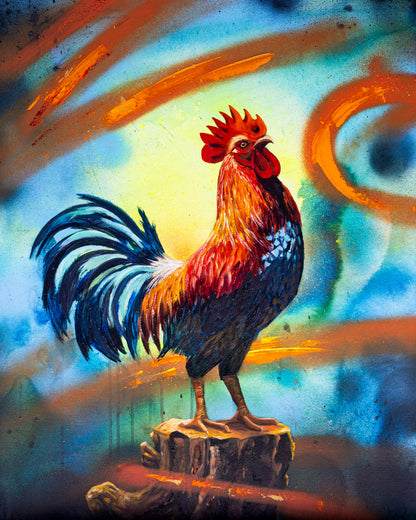 "Confident Rooster" Fine Art Print