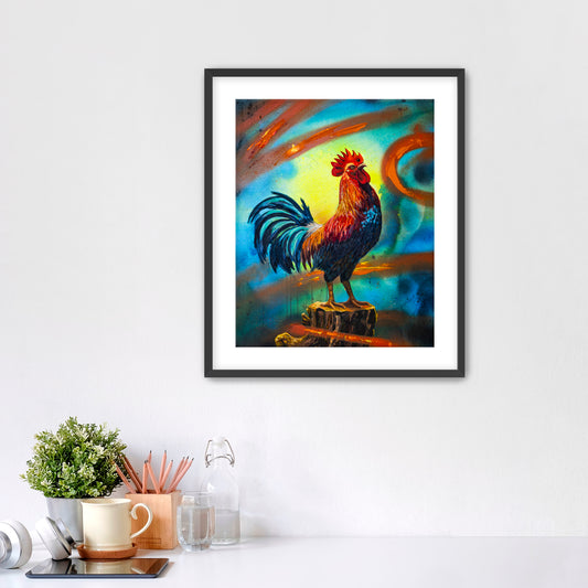 "Confident Rooster" Fine Art Print