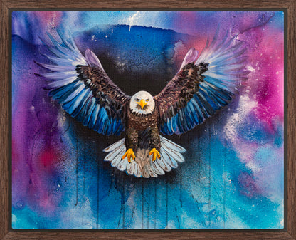 "Free At Last" Framed Canvas Print