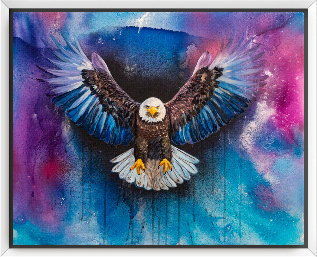 "Free At Last" Framed Canvas Print