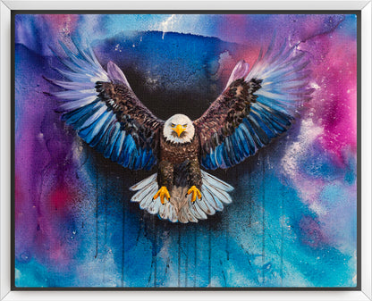 "Free At Last" Framed Canvas Print