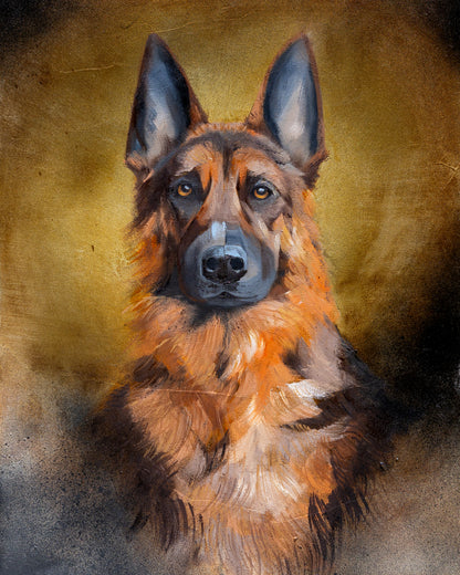 "The Protector" German Shepherd Fine Art Print