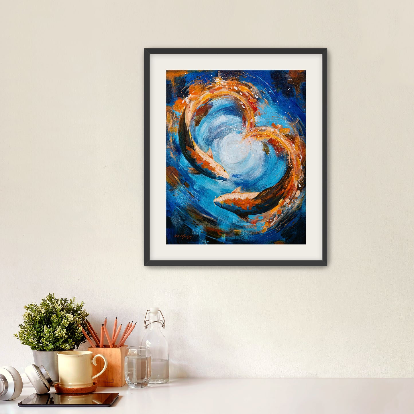 "Koi Kinship" Framed Fine Art Print