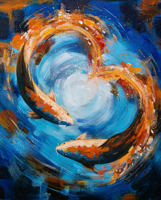 "Koi Kinship" Original Painting