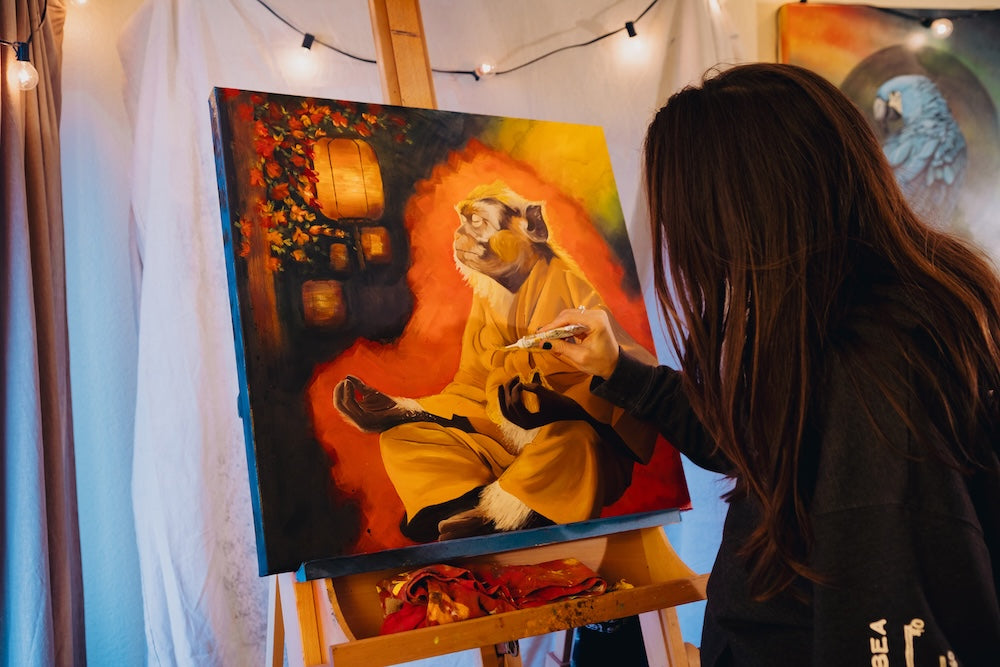 "Meditation Master" Original Painting