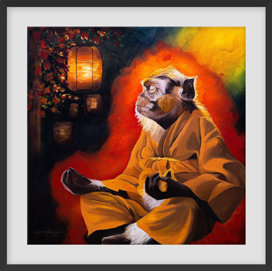 "Meditation Master" Framed Fine Art Print