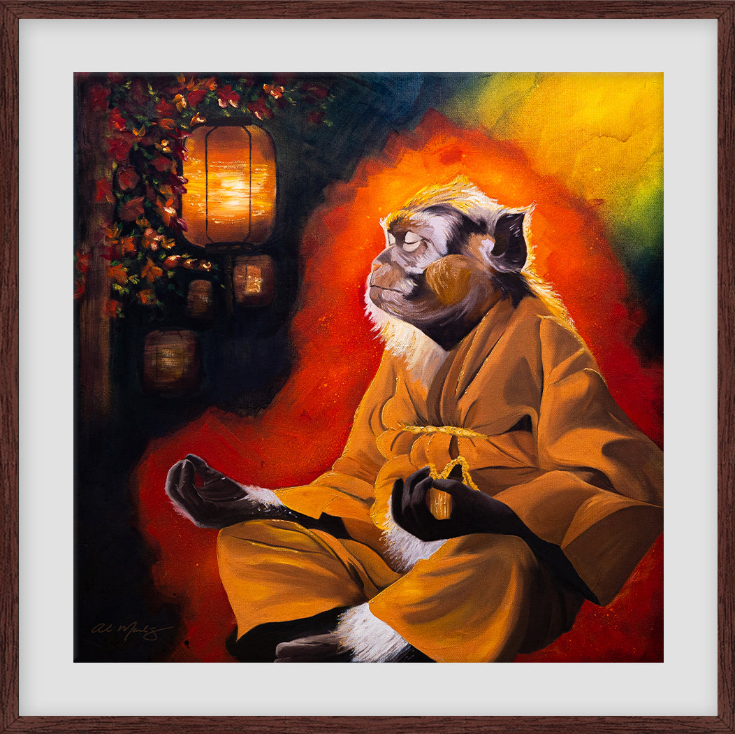 "Meditation Master" Framed Fine Art Print