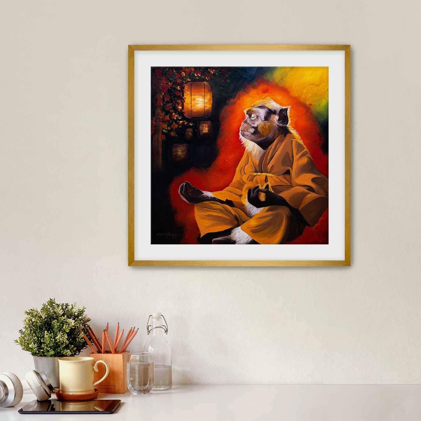 "Meditation Master" Framed Fine Art Print
