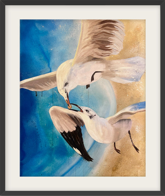 "A Little Nourishment Goes a Long Way" Framed Fine Art Print