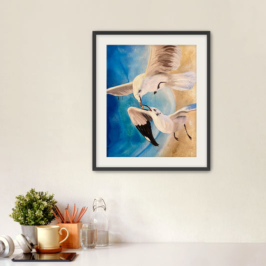 "A Little Nourishment Goes a Long Way" Framed Fine Art Print