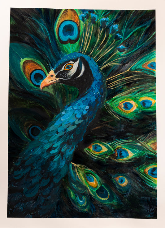 "Prideful Peacock" Original Painting