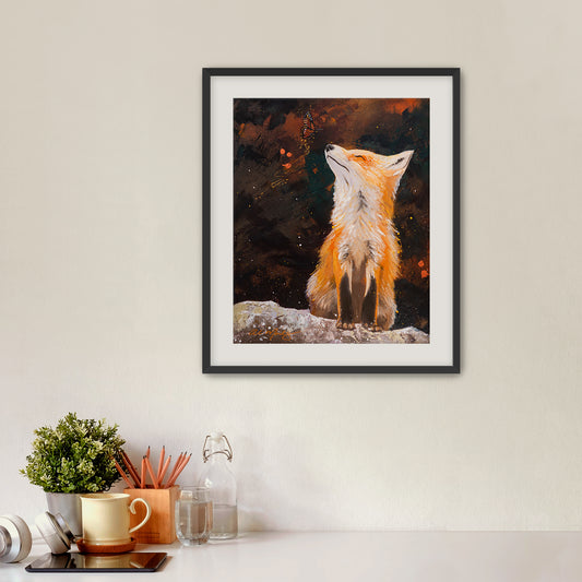 "Fox | The Light-Bringer I" Framed Fine Art Print