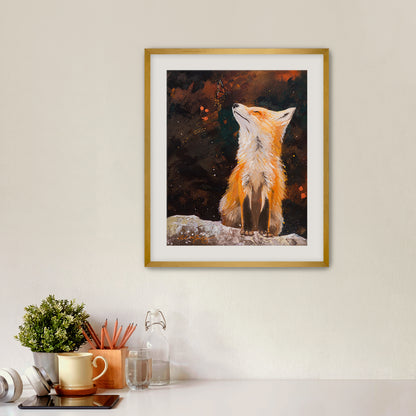 "Fox | The Light-Bringer I" Framed Fine Art Print
