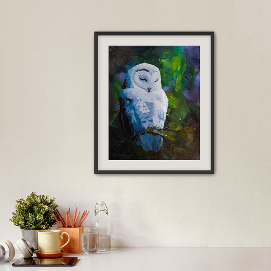"Owl | The Visionary I" Framed Fine Art Print