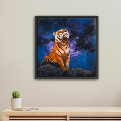 "Tiger | The Rebuilder I" Framed Canvas Print