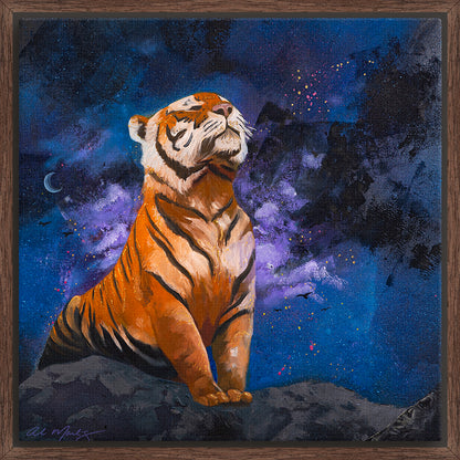 "Tiger | The Rebuilder I" Framed Canvas Print