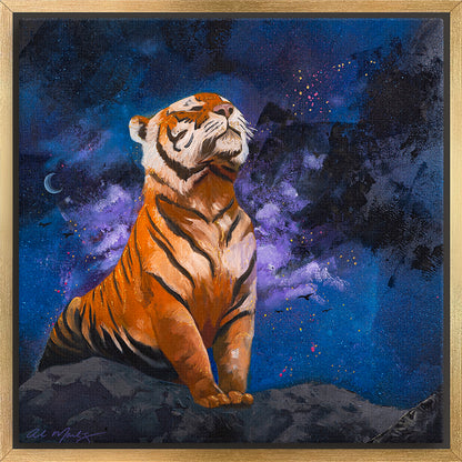 "Tiger | The Rebuilder I" Framed Canvas Print