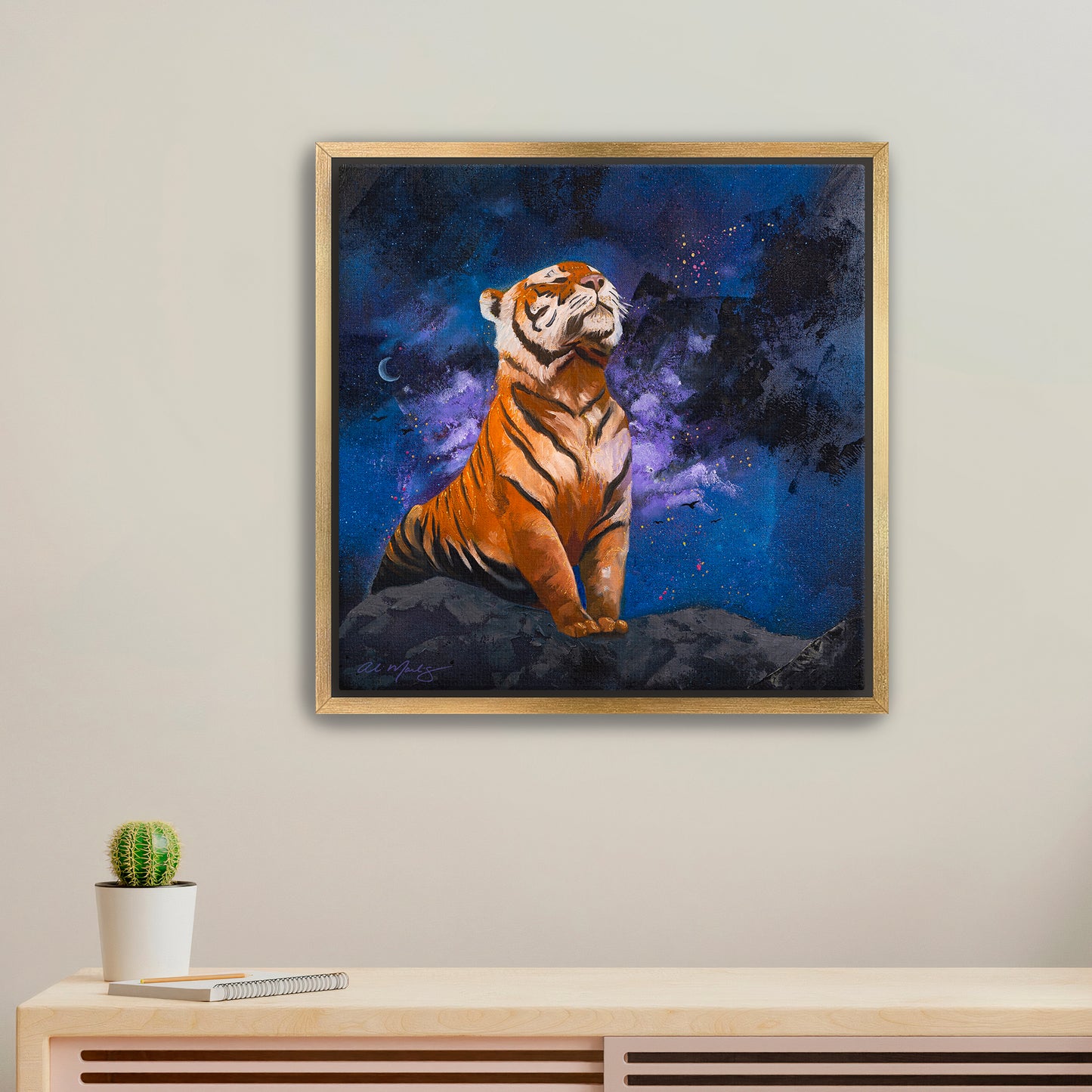 "Tiger | The Rebuilder I" Framed Canvas Print