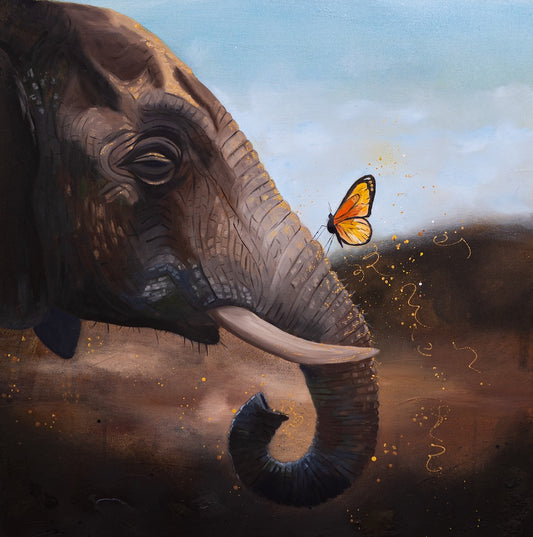 "Elephant | The Protector I" Original Painting