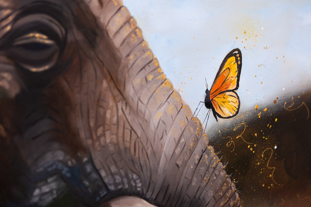 "Elephant | The Protector I" Original Painting