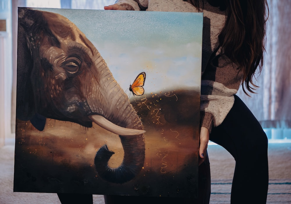 "Elephant | The Protector I" Original Painting