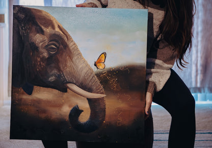 "Elephant | The Protector I" Original Painting