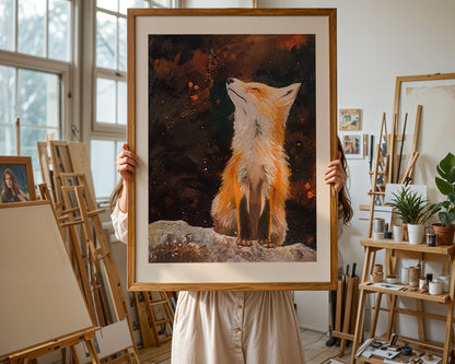 "Fox | The Light-Bringer I" Framed Fine Art Print