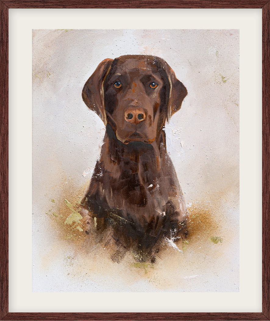 "The Steadfast Companion" Labrador Retriever Fine Art Print