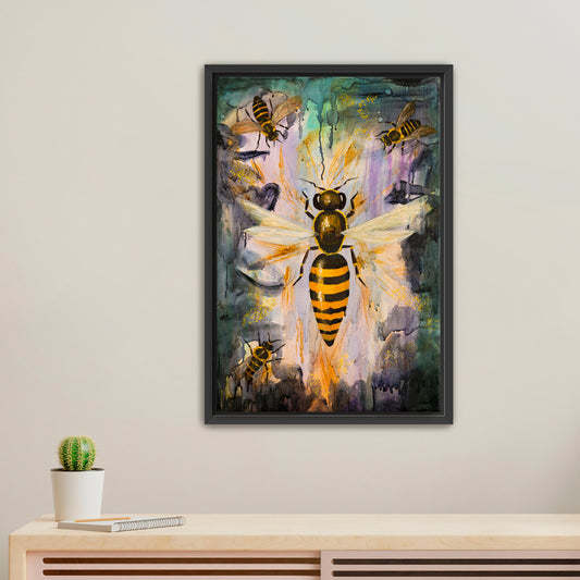"The Queen Survives" Framed Canvas Print